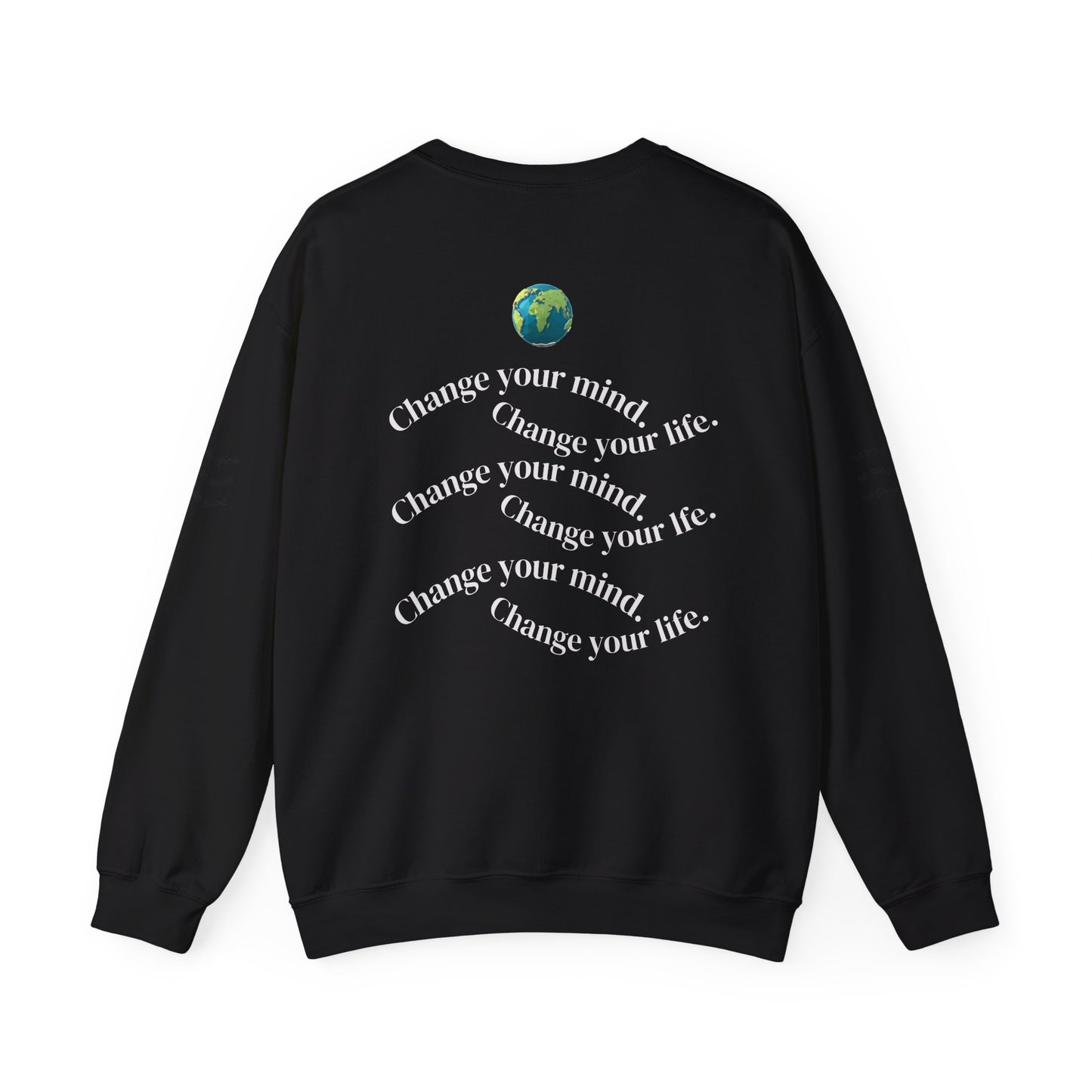Crewneck Sweatshirt — "Black on Black Crime Is Not a Real Thing" Social Justice Graphic