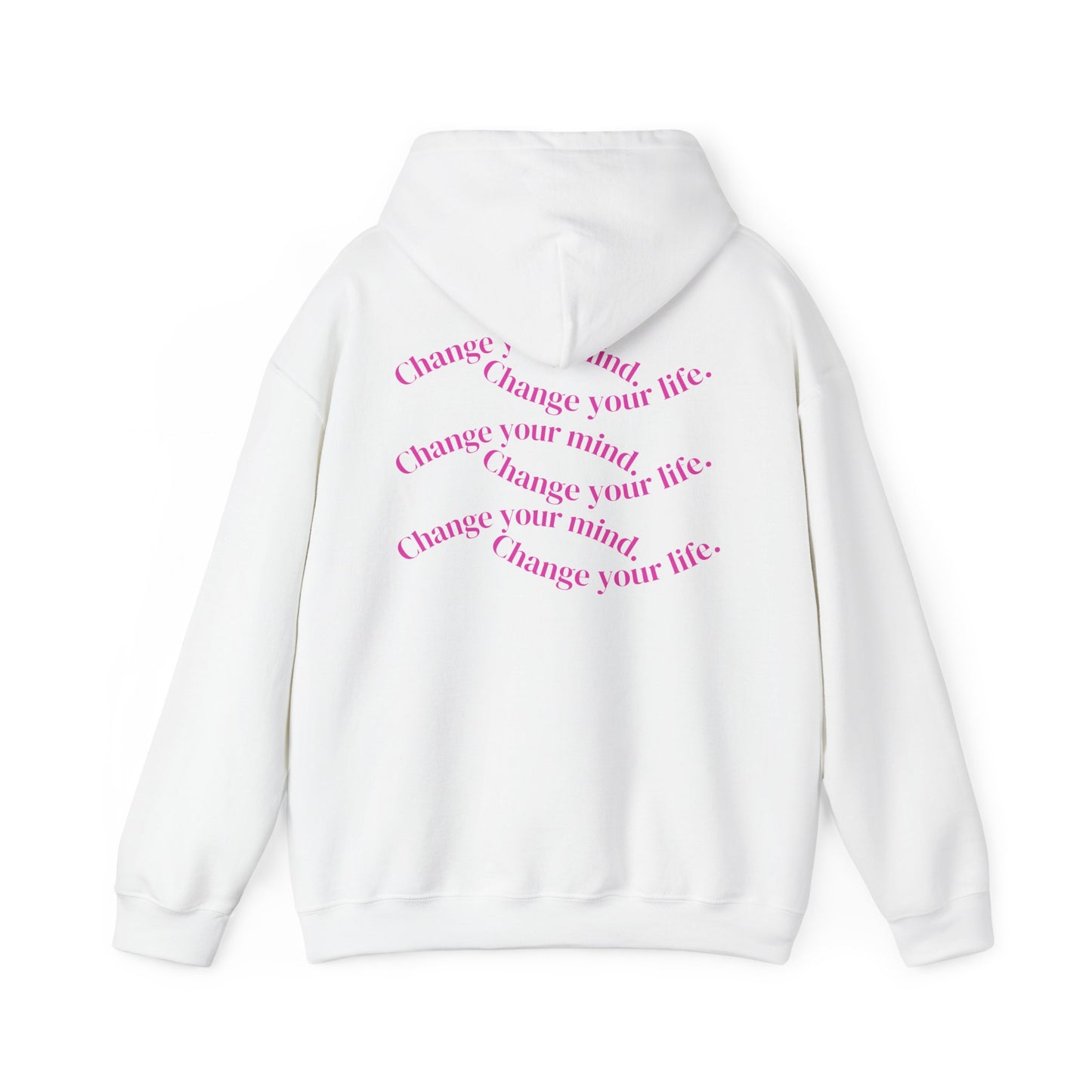 Knee Him Hoodie — Pink Text & Hand Graphic Cozy Pullover