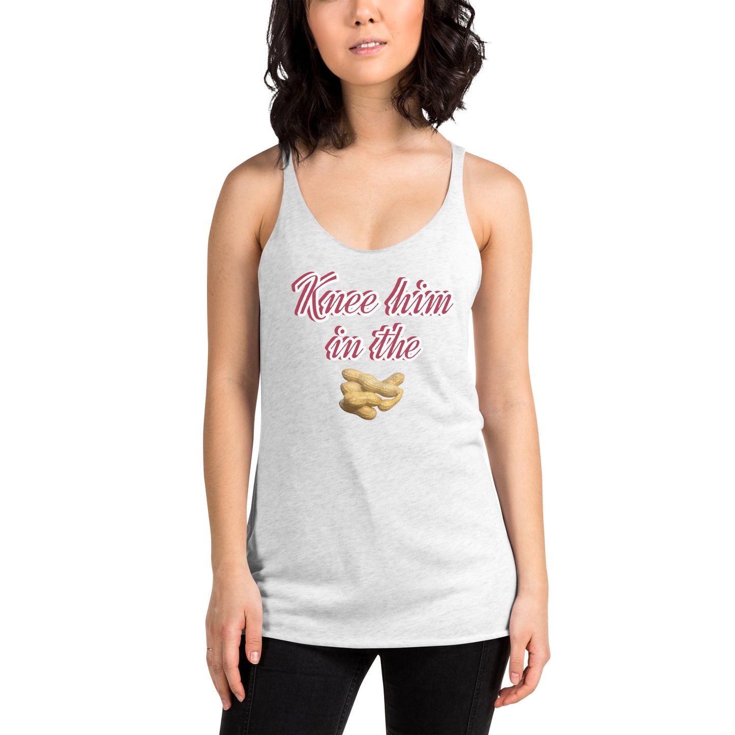 Knee Him Racerback Tank