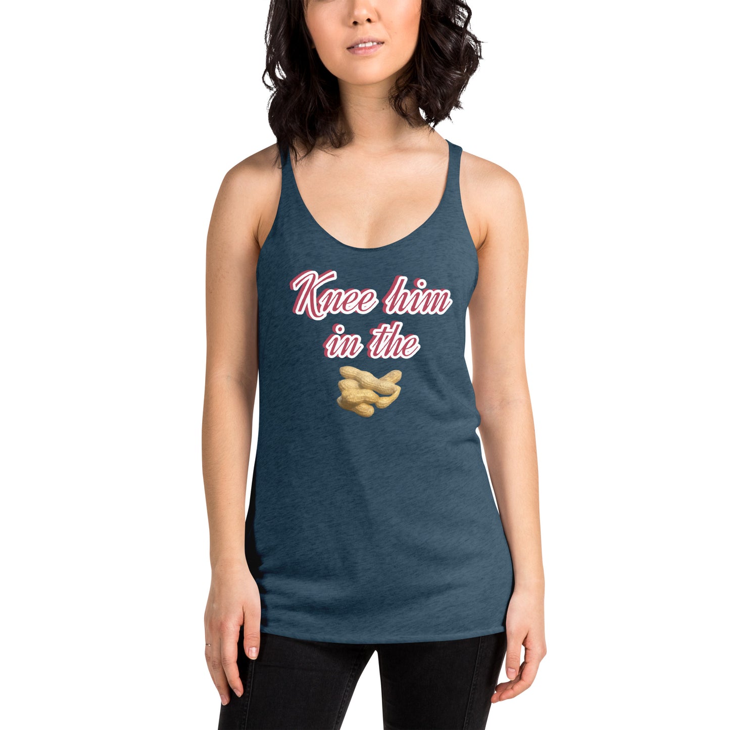 Knee Him Racerback Tank